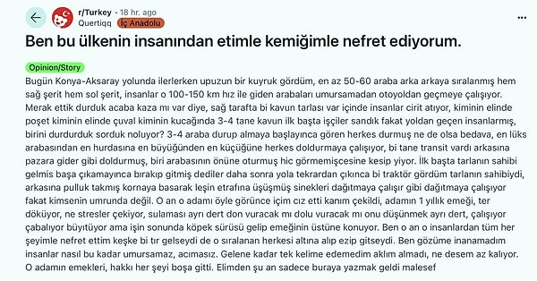 Mahsulleri çalan insanları gören bahçe sahibi traktörle geliyor ve üşüşen insanları dağıtmaya çalışıyor. İddiasına göre birçok insan arabalarına kavun yüklüyor hatta ve hatta olay yerinde yiyor.