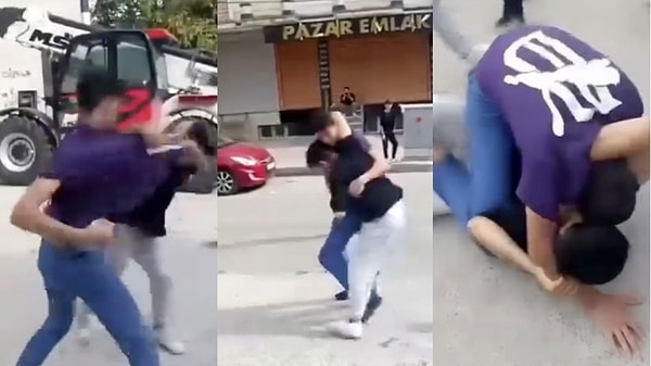 Birbirlerine acımasızca vuran iki çocuğun arkadaşları ise ikiliyi ayırmak yerine tezahürat yaparak izledi. Videonun çocuklardan birinin ailesi tarafından fark edilmesi üzerine olay polise intikal etti.