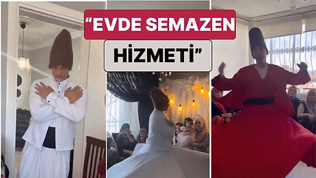 Bir Mevlit Etkinliğinde Salonun Ortasında Semazen Gösterisi Yapıldığı Anlar Sosyal Medyada Viral Oldu