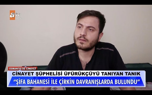 Kocası, üfürükçünün de çıplak olduğunu görünce çileden çıktı. Mustafa kadın ile yatağa girmiş, sözde şifa dağıtıyordu.