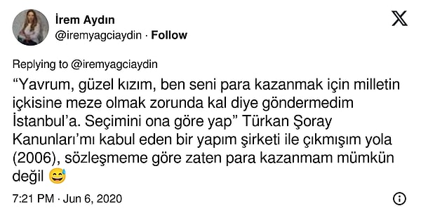 Babanın "güzel kızım, ben seni para kazanmak için milletin içkisine meze olmak zorunda kal diye göndermedim İstanbul’a" sözleri devreye girince, durum daha da karmaşık hale geliyor. Bir sözleşme hazırlanıyor ama...👇