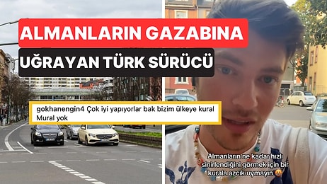 Almanya'da Kırmızı Işıkta Yaya Çizgisi Üzerinde Beklerken Bir Yayanın Gazabına Uğrayan Türk Sürücü