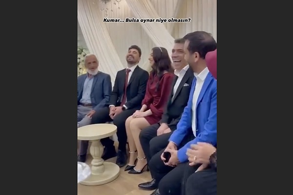 Damat taradından gelen beklenmedik cevap ise herkesi güldürdü.