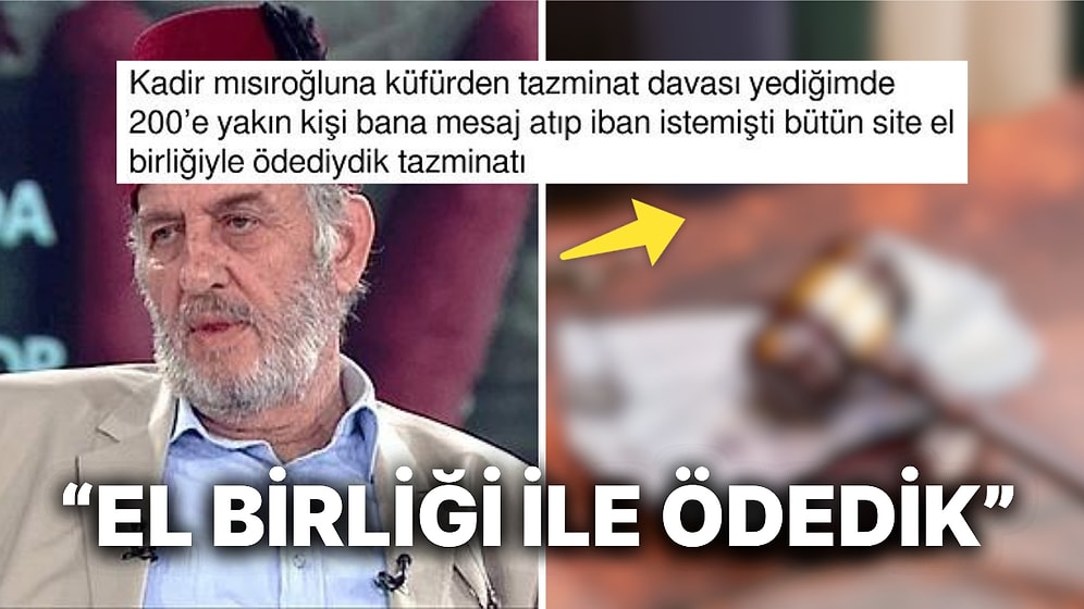 Kadir Mısıroğlu'na Küfür Ettiği İçin Açılan Tazminat Davasını İlginç Bir Şekilde Ödeyen Kullanıcı