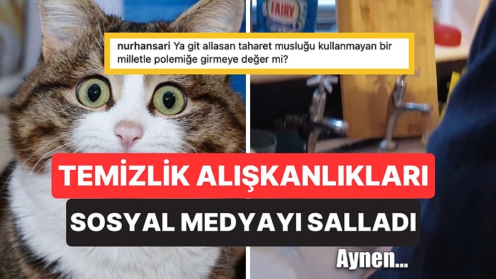 Avrupa'da Durulanmadan Yıkanan Bulaşıkları Görünce Şaşkınlığını Video Kaydına Alan Genç