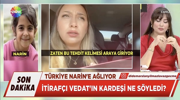 Nevzat'ın abisine "Salim beni takip etmese orada vazgeçip karakola gidecektim. Sonra dere kenarında görünce tehdit meselesi burada çıktı" dediği öğrenildi.