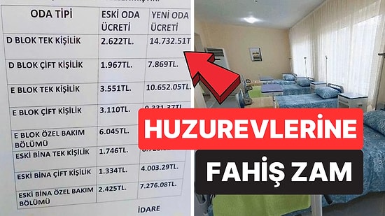 Huzurevi Ücretlerine Yapılan Yüzde 300’ün Üzerindeki Zam Tepkilere Yol Açtı!