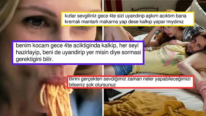 "Sevgiliniz Gece Acıktığını Söylese Ne Yapardınız?" Sorusu Yeni Bir Tartışmanın Fitilini Ateşledi