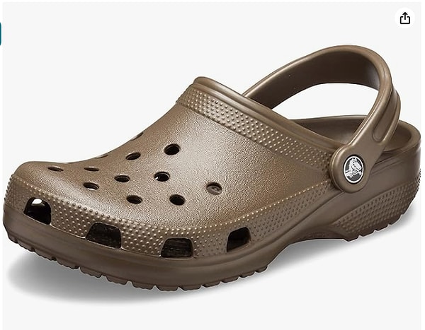 5. Crocs Classic Chocolate Terlik Unisex Yetişkin