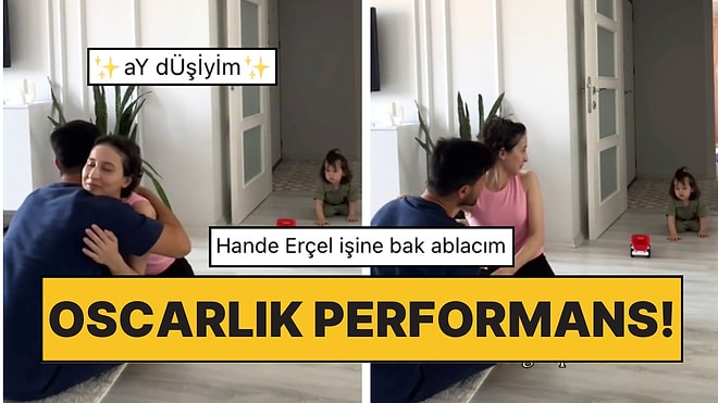 Anne ve Babasının Sarıldığını Görünce Ayırmak İsteyen Tatlı Kızın Yalandan İlgi Çekme Çabaları