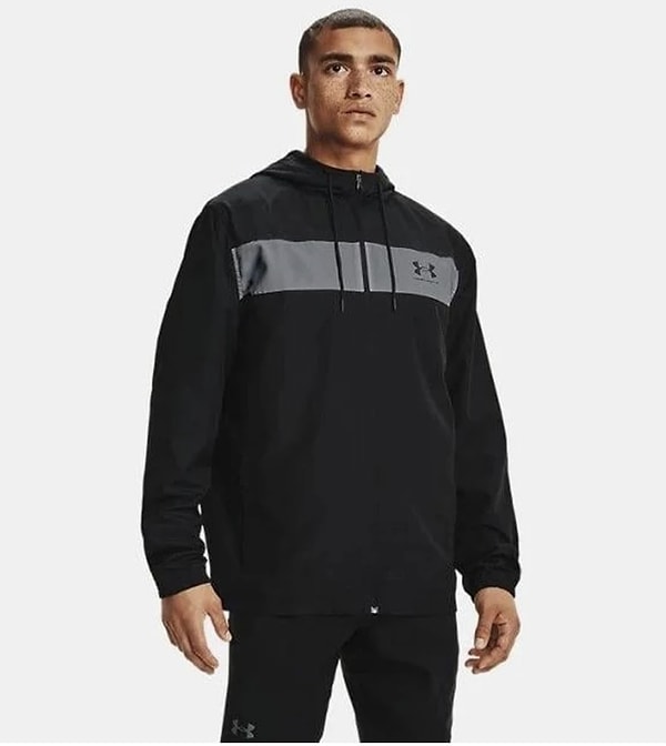 Under Armour Ua Sportstyle Windbreaker Siyah Erkek Rüzgarlık