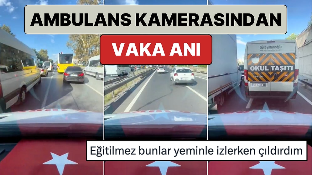 Kafa Travması Olan Acil Vakaya Yetişen Ambulansın Görüntülerini İzlerken Sinirleriniz Bozulacak