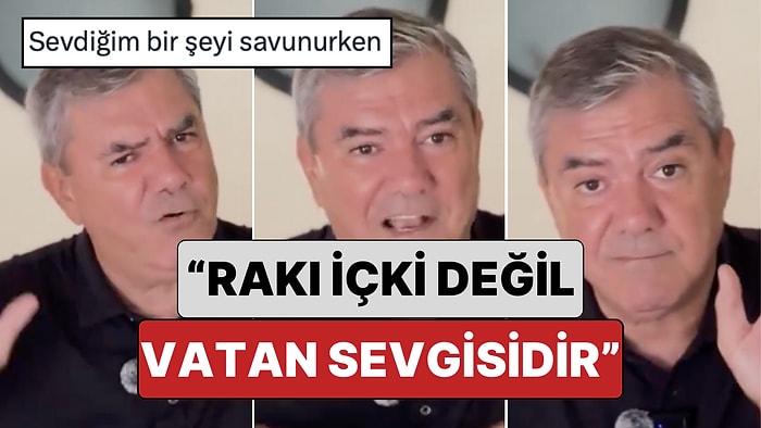 Yılmaz Özdil'den Bir Garip Rakı Açıklaması: “Rakı İçki Değildir, Rakı Vatan Sevgisidir."