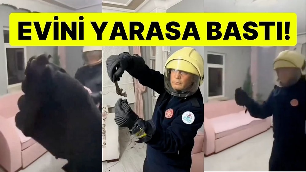 Nevşehir'de Evini Yarasa Basan Vatandaşın İmdadına İtfaiye Ekipleri Yetişti