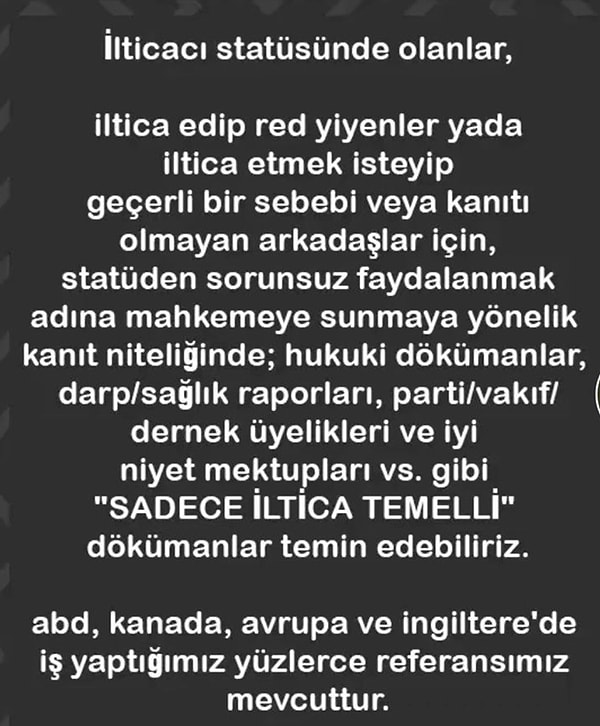 Serbestiyet’ten Talha Bakış’ın haberine göre, iltica çetesi TikTok ve Facebook gibi sosyal medya platformlarında kendilerine müşteri arıyor.