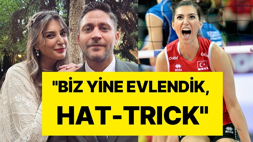 Ünlü Voleybolcu Üçüncü Kez Evlendi: 'Biz Yine Evlendik Hat-Trick'