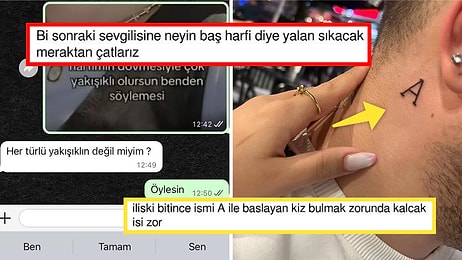 Boynuna Sevgilisinin Baş Harfini Dövme Yaptıran Adam Romantizm Kavramını Sorgulattı