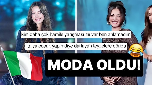 Neslihan Atagül'den sonra karnı burnunda Melisa Aslı Pamuk da İtalya'da aynı programda boy gösterdi! İtalya'dan hamile ünlülerimize gelen davet merak uyandırdı! 😂