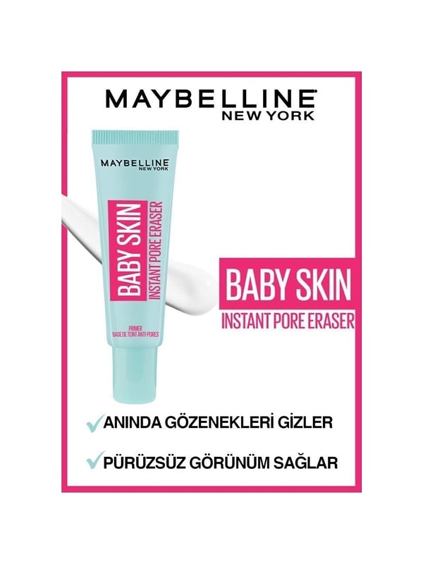 2. Maybelline New York Baby Skin Gözenek Gizleyici Makyaj Bazı