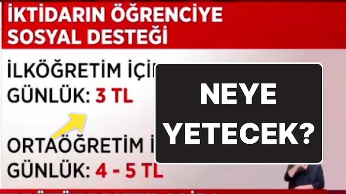 Neye Yetecek? Bakanlık İhtiyaç Sahibi Öğrencilere Günlük 3 TL Yardım Edecek