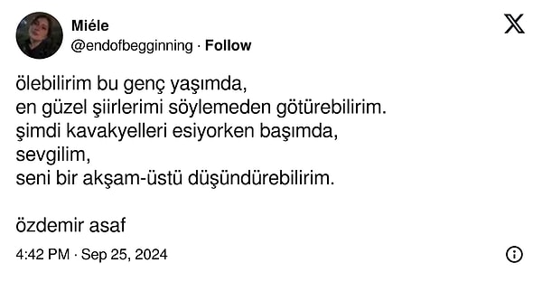 Bir şiir de siz ekleyin. Yorumlarda buluşalım! 👇