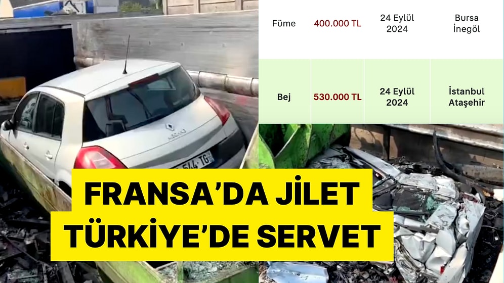 Fransa'da Geri Dönüşüme Gönderilen Aracın Türkiye Fiyatı İçinizi Sızlatacak...