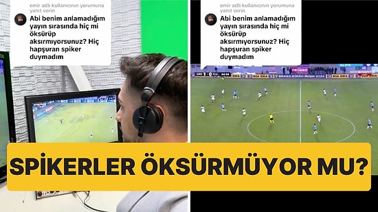 Maç Yorumlayan Spiker, Yayın Yaparken Kamera Arkasını Yayınladı!