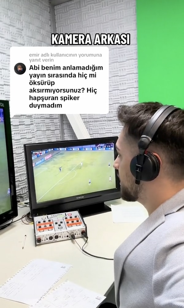 TikTok'ta içerik üreten bir spor spikeri, kendisine sorulan "Hapşırıp öksürünce ne yapıyorsunuz?" sorusunu yanıtladı.