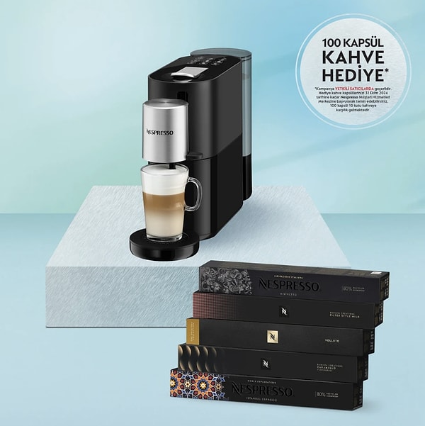 Nespresso S85 Atelier Süt Çözümlü Kahve Makinesi