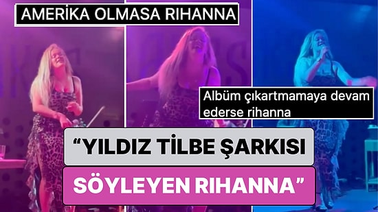 Montaj Sandılar: Bir Mekanda Yıldız Tilbe Şarkısı Söyleyen Kadının Rihanna'ya Olan Benzerliği Şaşırttı