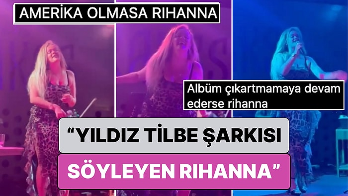 Montaj Sandılar: Bir Mekanda Yıldız Tilbe Şarkısı Söyleyen Kadının Rihanna'ya Olan Benzerliği Şaşırttı