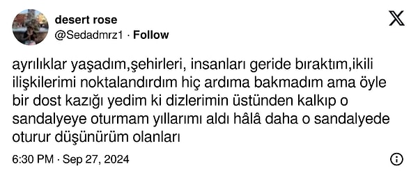 Bazıları ise yaşadıkları kayıpları ve dostluklarının yıkımını anlattı.👇