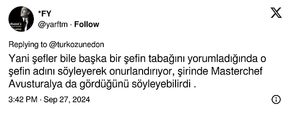 "En azından başkasından gördüğünü söyleseydi!" diyenler de oldu.