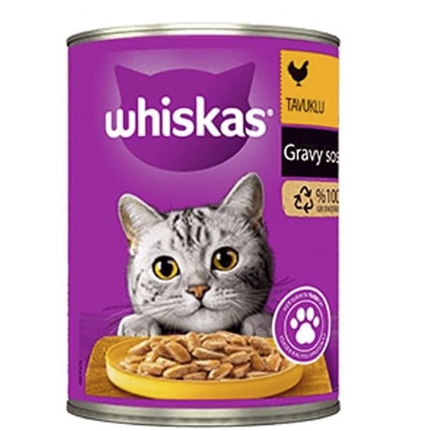 Whiskas Sos İçinde Tavuklu Yetişkin Kedi Konservesi