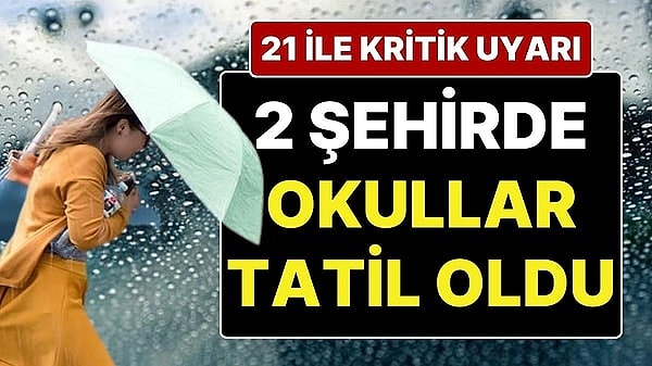 Meteorolojinin Sarı Kodla Uyardığı Bartın ve Zonguldak'ta Okullar Tatil Edildi: 20 Şehir İçin Daha Uyarı Var!