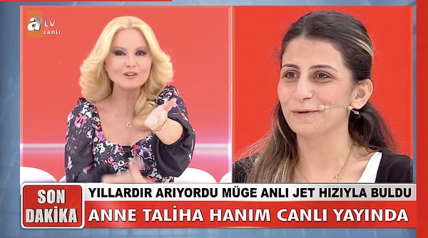 Sevtap'ın annesi hakkında bildiklerini anlatmasının ardından canlı yayına Taliha Hanım'ın sonraki evliliğinden kızı bağlandı. İki kardeş arasında canlı yayında duygusal anlar yaşandı.