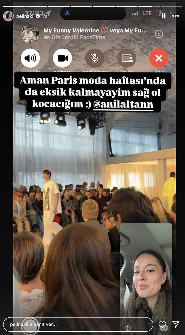 Kocasını Paris Moda Haftası'na yollayan Pelin Akil, olan bitenden eksik kalmadı.