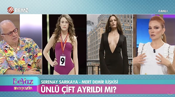 Özcan'ın bu sözleri iki ay önce yine Didem Delen ve Pınar Eliçe'yle beraber sunduğu Beyaz Magazin'deki olay sözleri de akıllara getirdi.