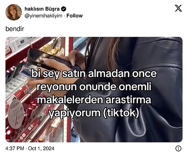 Bilinçli tüketici!