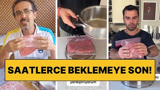 Saatlerce Beklemeye Son: Kıymanın Buzunu Çözdürmek İçin En Pratik Yöntem!