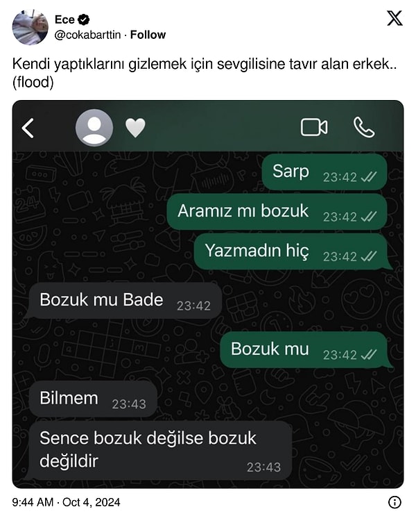 Hasta yatağında durduk yere suçlu olan kızın, erkek arkadaşını nasıl da yakaladığını görmeye hazır olun! Ama şimdiden söyleyelim, sosyal medya ikiye bölündü: Kadın mı haklı, erkek mi? 👇