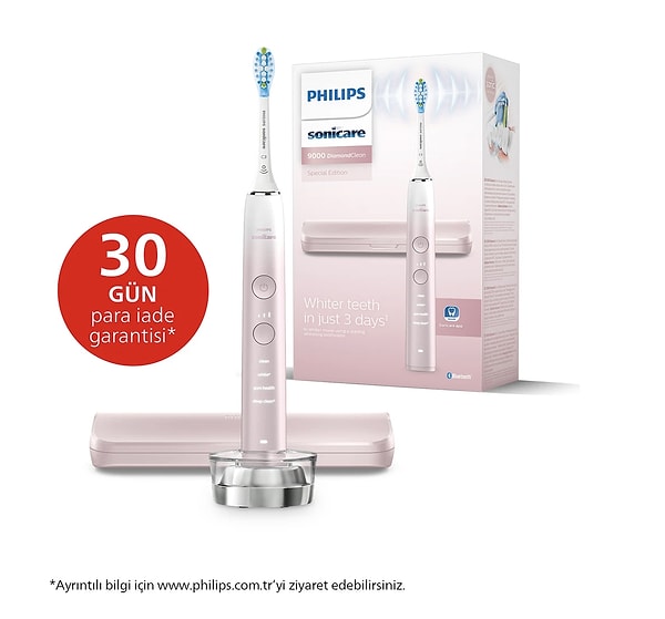 2. Philips Sonicare Hx9911/84 Diamond Clean 9000 Şarjlı Diş Fırçası, Seyahat Kabı, Sonicare App