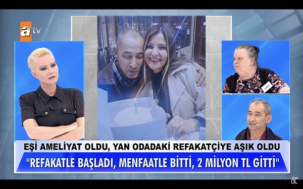 Selma Hanım'ı tanıdığını söyleyen bir kişi yayına bağlanarak kadının evli olduğunu ve aynı şekilde kendi kocasını da dolandırdığını iddia etti.