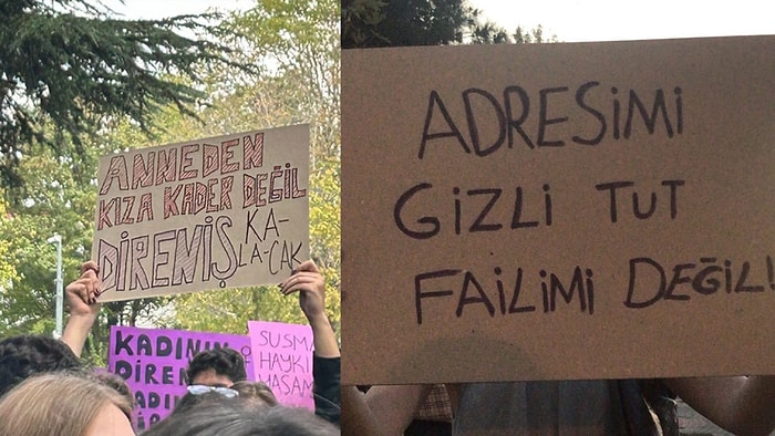 Yıldız Teknik Üniversitesi'nde Düzenlenen Protestodan Anlamlı Pankartlar