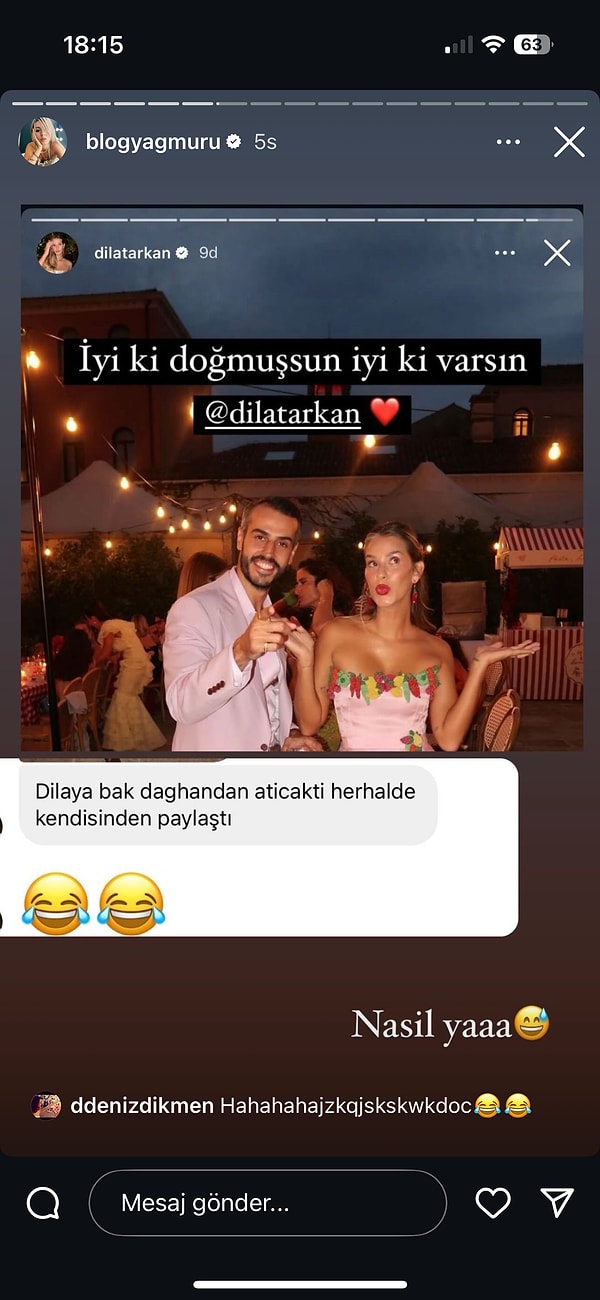 Başta Nazlı Sabancı'yla katıldığı ekstra lüks davetler, doğum günü partileri ve etkinliklerde denk geldiğimiz Dila Tarkan👇