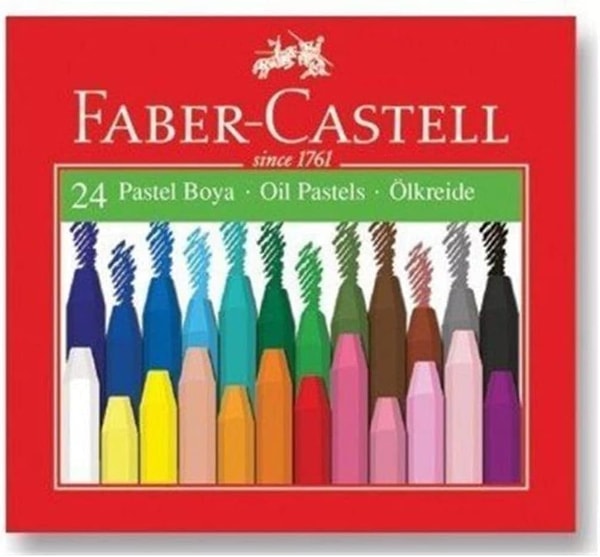 1. Faber-Castell Pastel Boya, 24 Renk