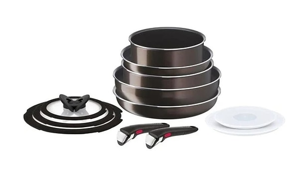 5. Tefal L15096 Ingenio Titanyum 2X XL Force Büyük Tava ve Tencere Seti 12 Parça - 2100125501