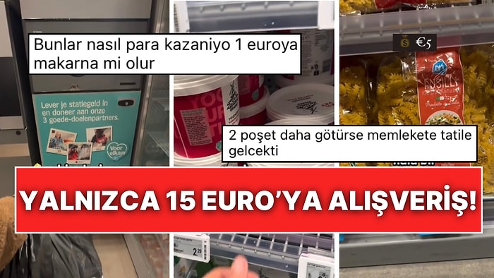 Geri Dönüşüm İadesiyle Neler Alabildiğini Paylaşan Hollandalı Gurbetçi 15 Euro’ya Alışveriş Yaptı