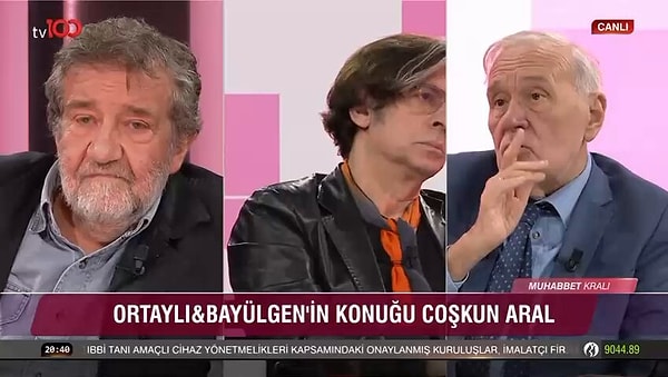 TV100'de yayınlanan ve Okan Bayülgen ile Prof. Dr. İlber Ortaylı'nın yaptığı Muhabbet Kralı programında kadın cinayetleri konuşuldu.