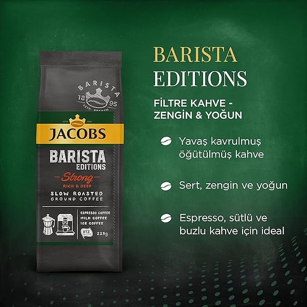 Jacobs Barista Strong Öğütülmüş Kahve